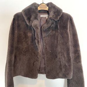 Short rabbit fur jacket